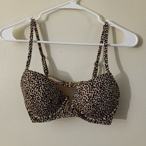 Shade & Shore Cheath Print Swim Bra sz 34 B